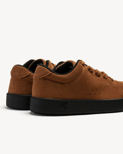 I lace Brown Vegan Suede