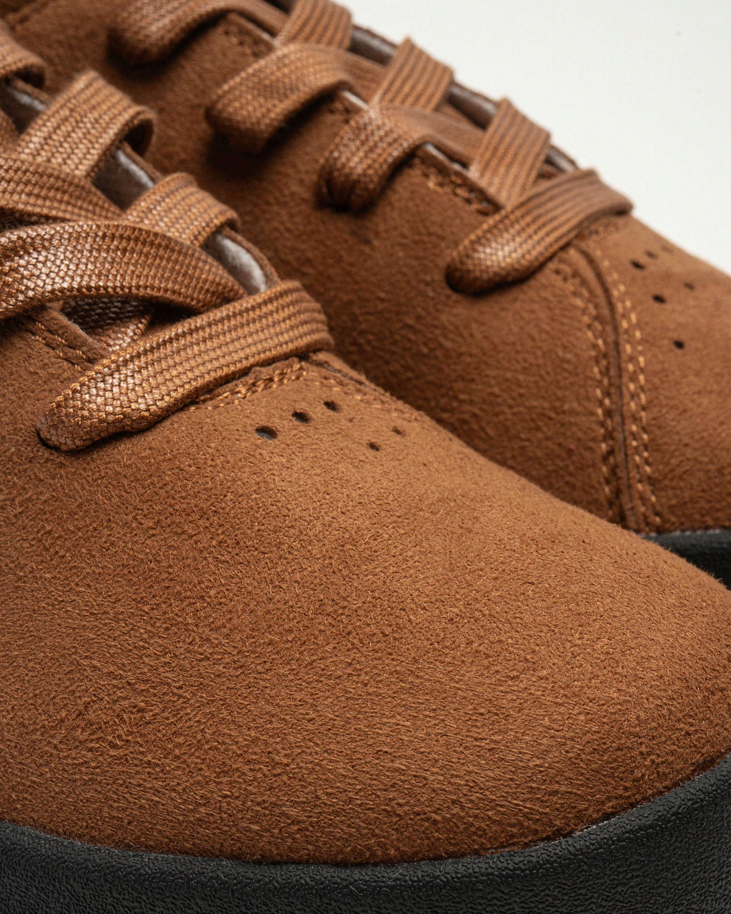 I lace Brown Vegan Suede