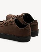LOLL Dark Brown Vegan Suede