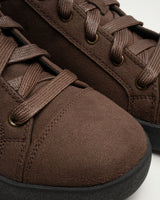 LOLL Dark Brown Vegan Suede