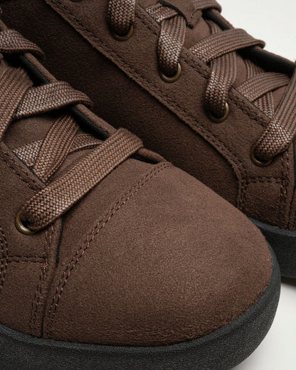 LOLL Dark Brown Vegan Suede