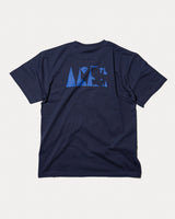 Terrain Logo Tee - indigo
