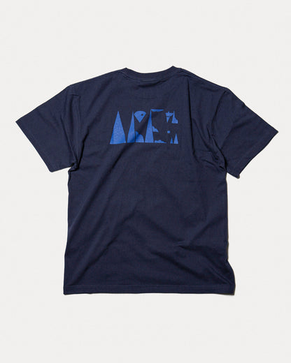 Terrain Logo Tee - indigo
